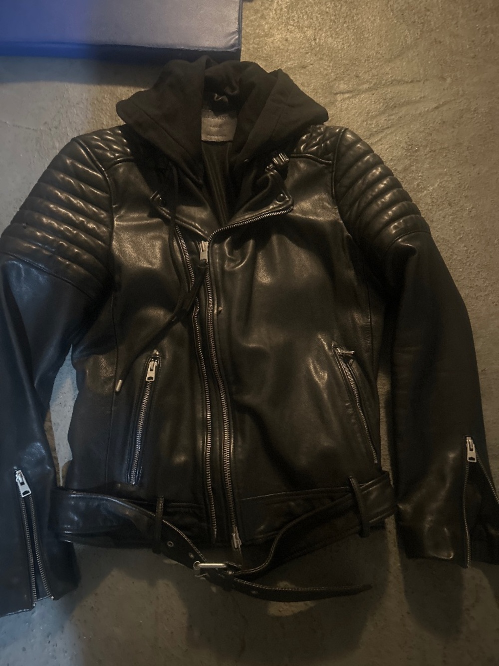 Men’s All Saints Motocycle Leather Jacket